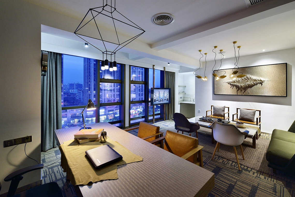 財務咨詢公司中式風格辦公室裝修設計-第5張圖片-上海古都建筑設計集團 財務咨詢公司中式風格辦公室裝修設計-第5張圖片-上海古都建筑設計集團