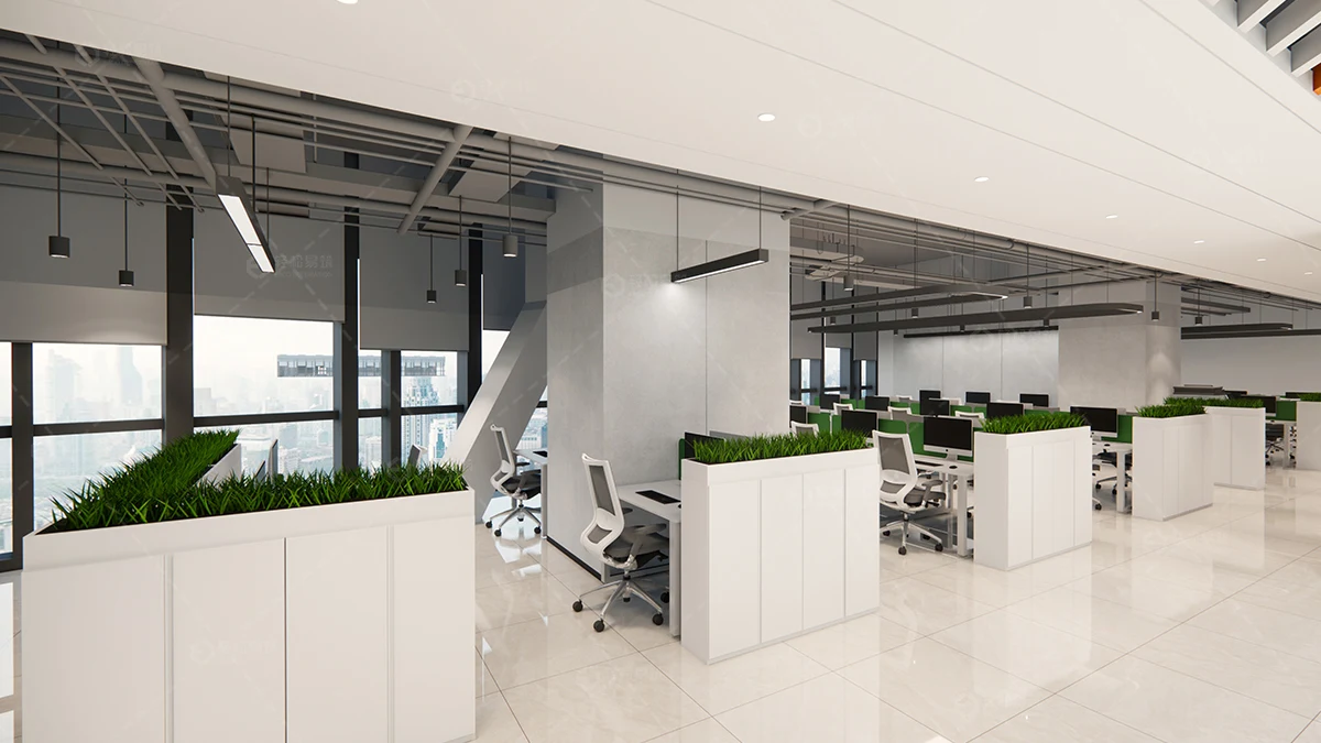 4000芯片開發公司辦公室裝潢效果-第3張圖片-上海古都建筑設計集團