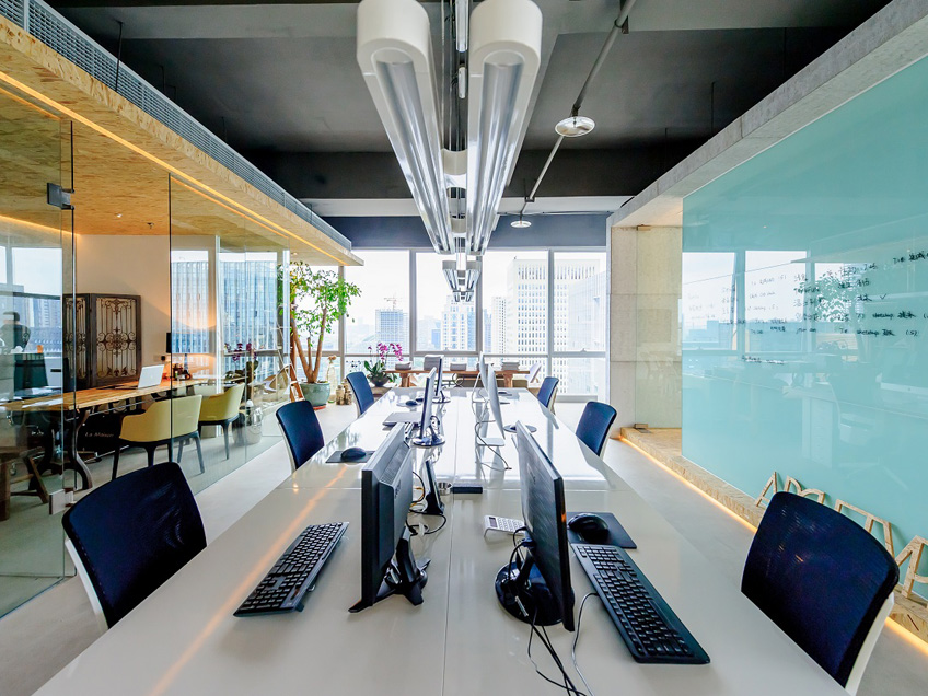 浦東永華大廈商務樓設計裝修實景-第1張圖片-上海古都建筑設計集團 浦東永華大廈商務樓設計裝修實景-第1張圖片-上海古都建筑設計集團