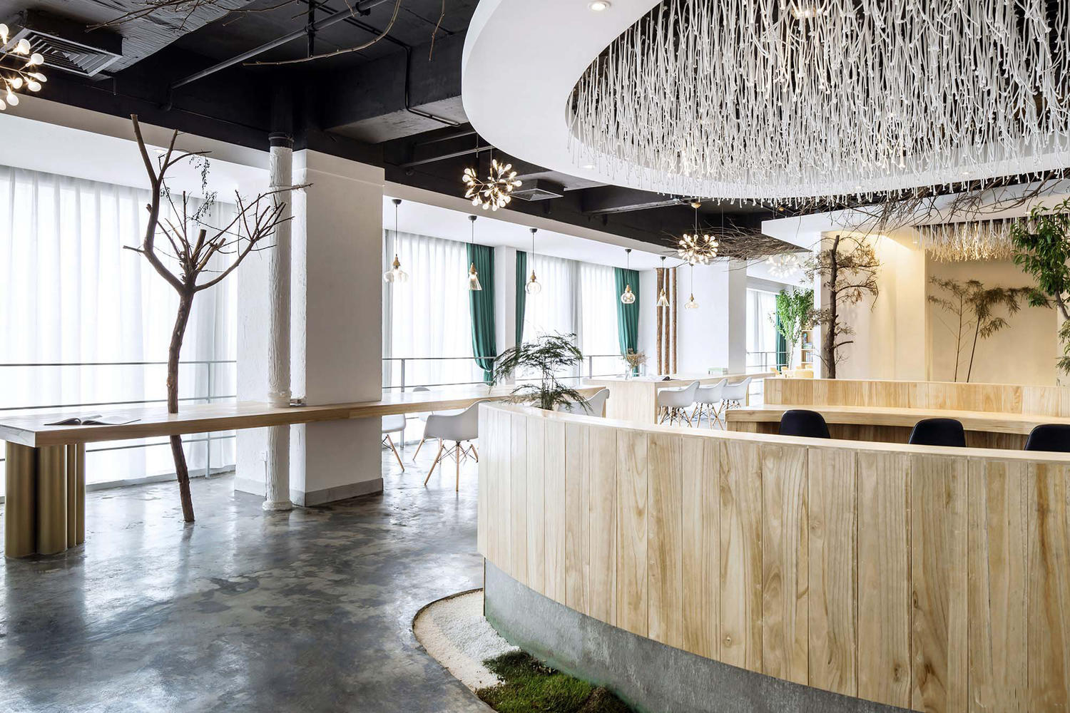 普陀區180平辦公室裝修自然風格設計-第1張圖片-上海古都建筑設計集團 普陀區180平辦公室裝修自然風格設計-第1張圖片-上海古都建筑設計集團