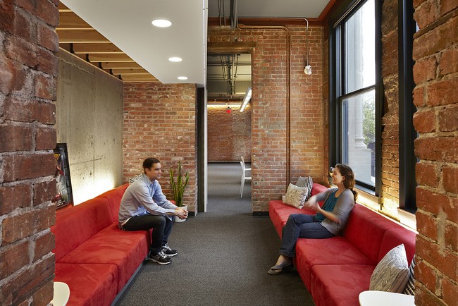 上海辦公室裝修彩色墻壁裝修設計-第4張圖片-上海古都建筑設計集團