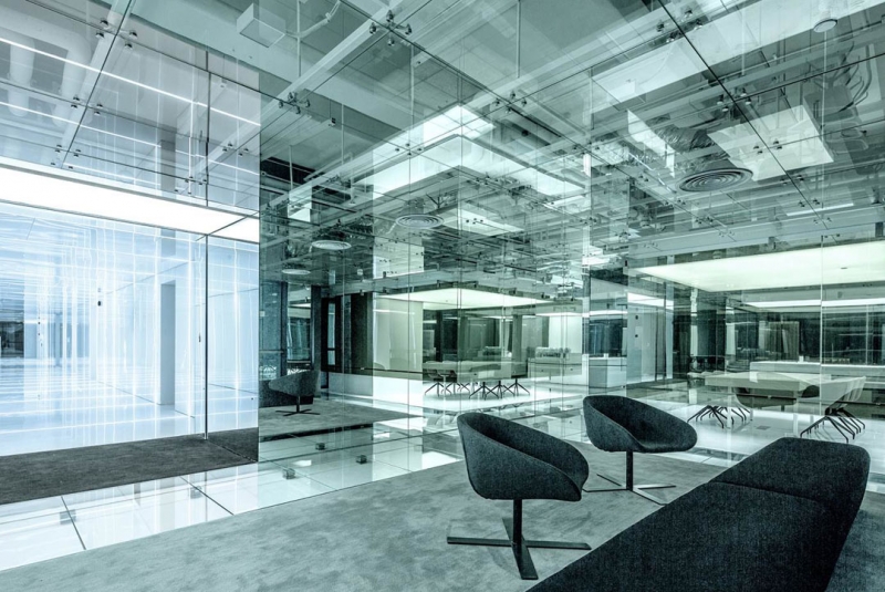 上海玻璃辦公室裝修設計效果圖-第11張圖片-上海古都建筑設計集團