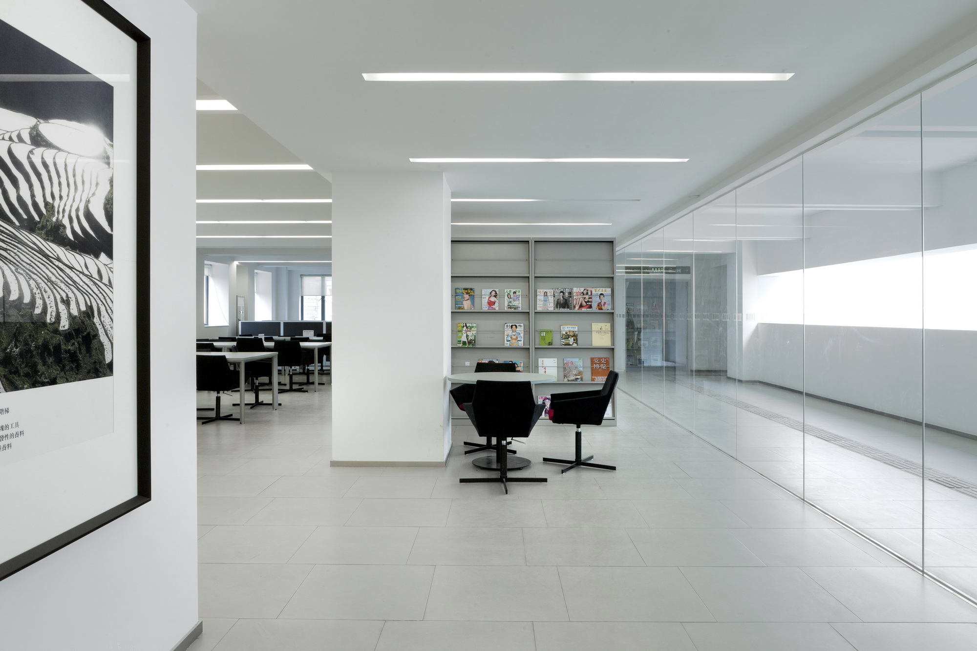 400平清新簡(jiǎn)約圖書(shū)室裝修設(shè)計(jì)效果圖-第8張圖片-上海古都建筑設(shè)計(jì)集團(tuán) 400平清新簡(jiǎn)約圖書(shū)室裝修設(shè)計(jì)效果圖-第8張圖片-上海古都建筑設(shè)計(jì)集團(tuán)