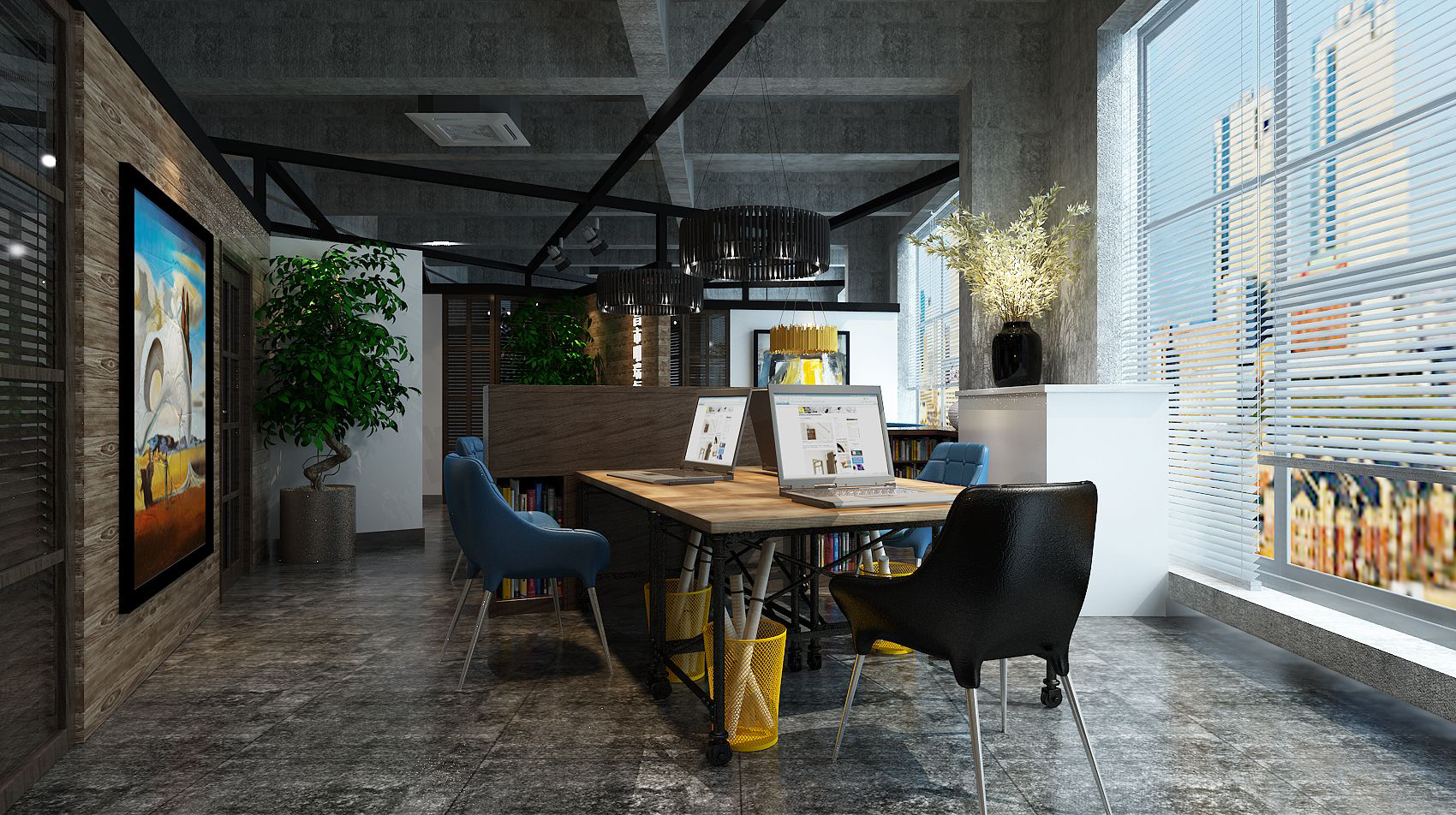 虹口區清新風格辦公室裝修設計-第5張圖片-上海古都建筑設計集團 虹口區清新風格辦公室裝修設計-第5張圖片-上海古都建筑設計集團