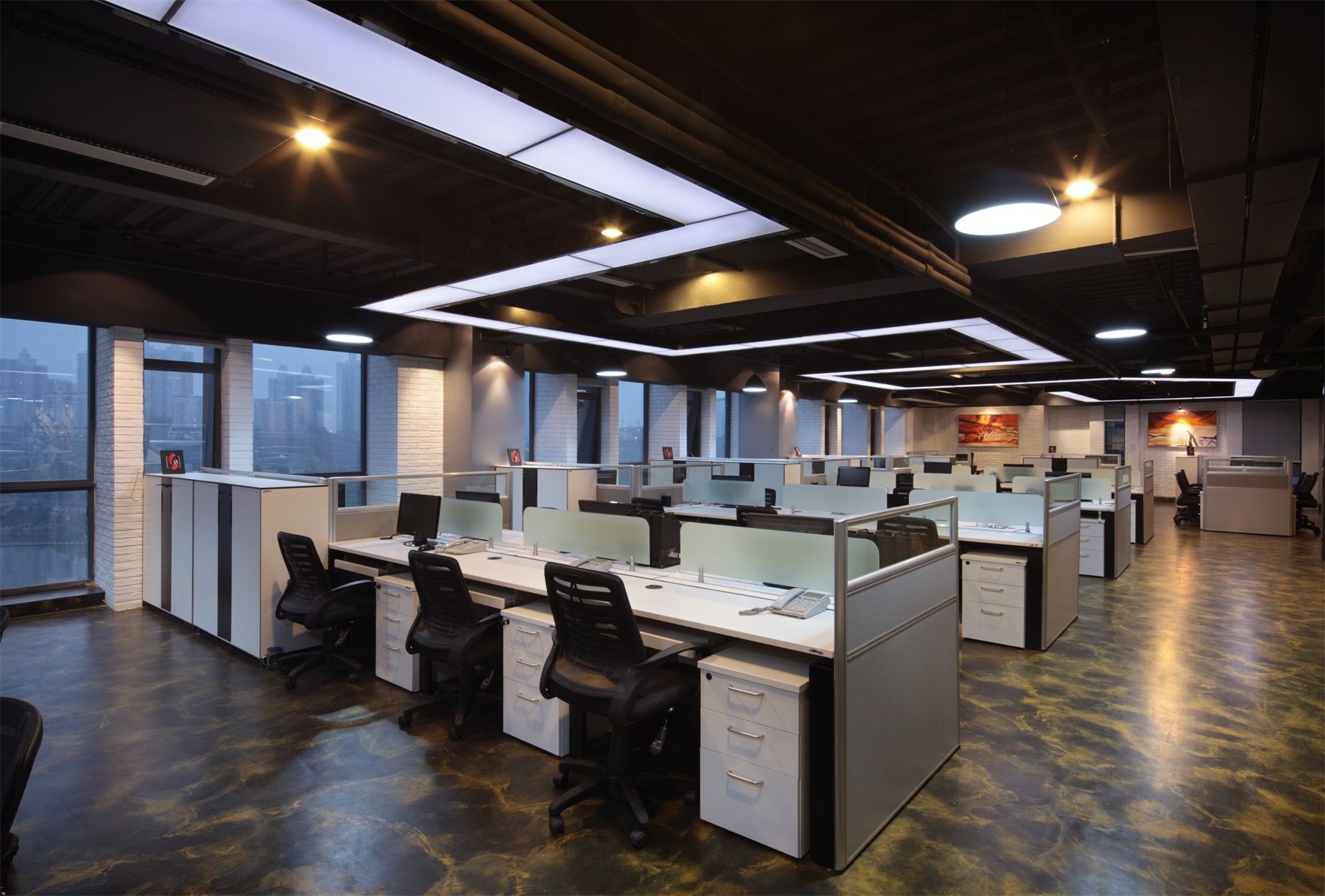 簡約風格教育機構辦公室裝修設計效果圖-第2張圖片-上海古都建筑設計集團 簡約風格教育機構辦公室裝修設計效果圖-第2張圖片-上海古都建筑設計集團