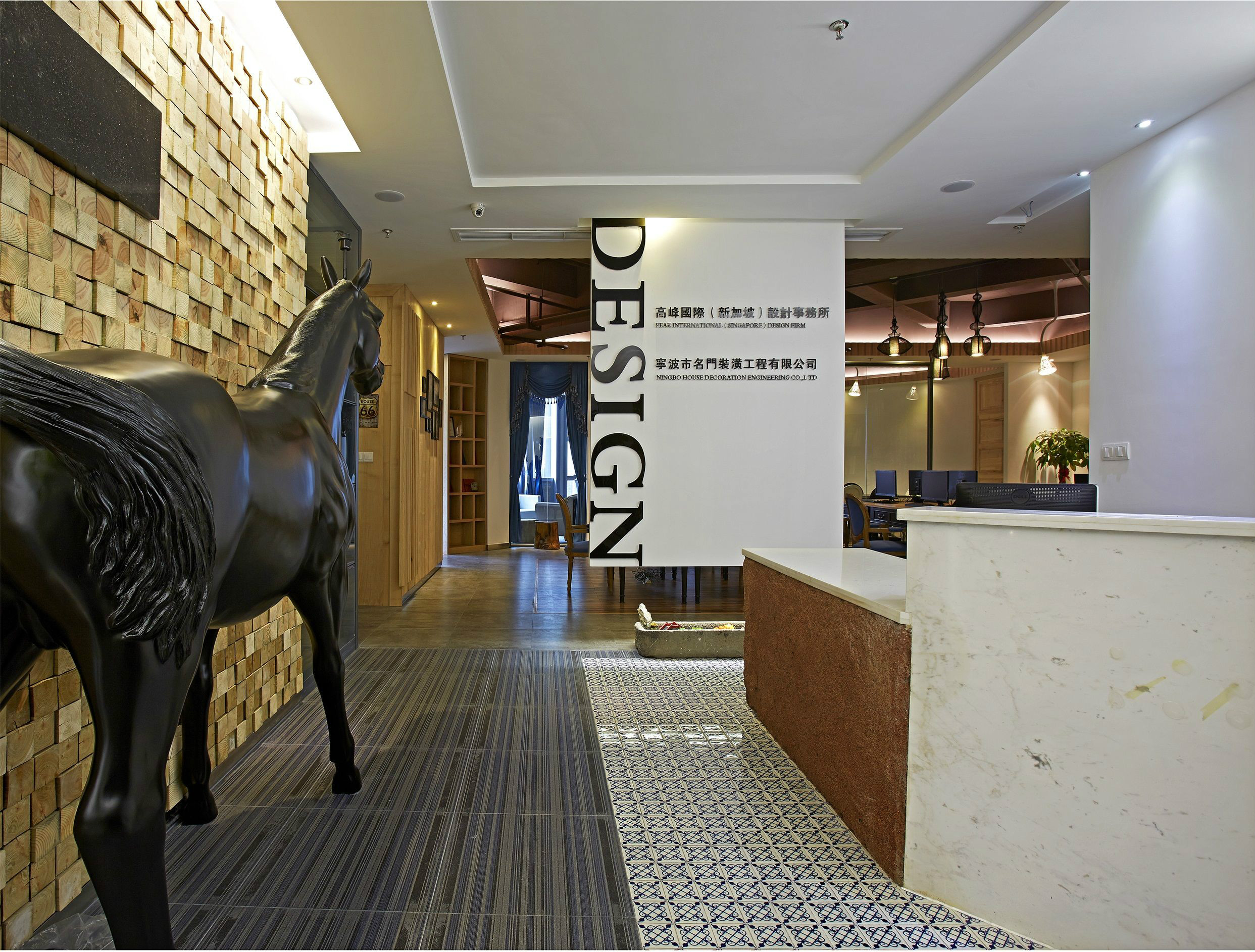 浦東新區(qū)紡織品公司辦公室裝修設計-第2張圖片-上海古都建筑設計集團