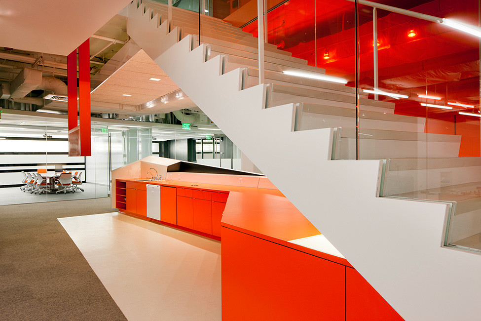 普陀區辦公室裝修白色極簡風格設計-第3張圖片-上海古都建筑設計集團 普陀區辦公室裝修白色極簡風格設計-第3張圖片-上海古都建筑設計集團