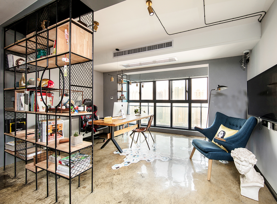 黃浦區復式輕工業風格辦公室裝修設計-第6張圖片-上海古都建筑設計集團