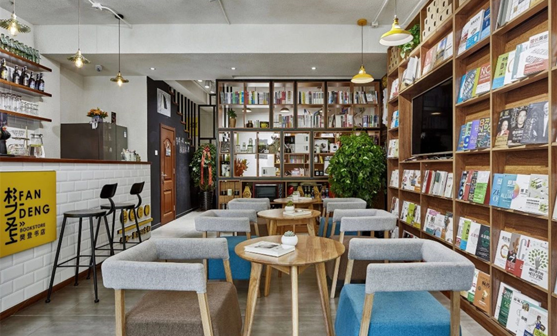 日式清新書店裝修設計效果圖-第1張圖片-上海古都建筑設計集團 日式清新書店裝修設計效果圖-第1張圖片-上海古都建筑設計集團