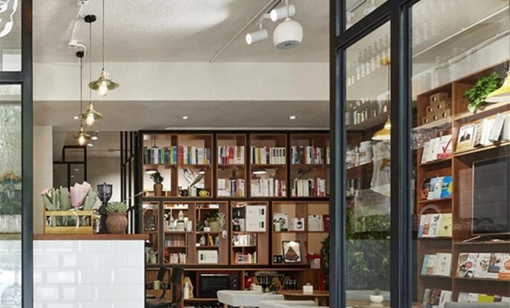 日式清新書店裝修設計效果圖-第4張圖片-上海古都建筑設計集團 日式清新書店裝修設計效果圖-第4張圖片-上海古都建筑設計集團