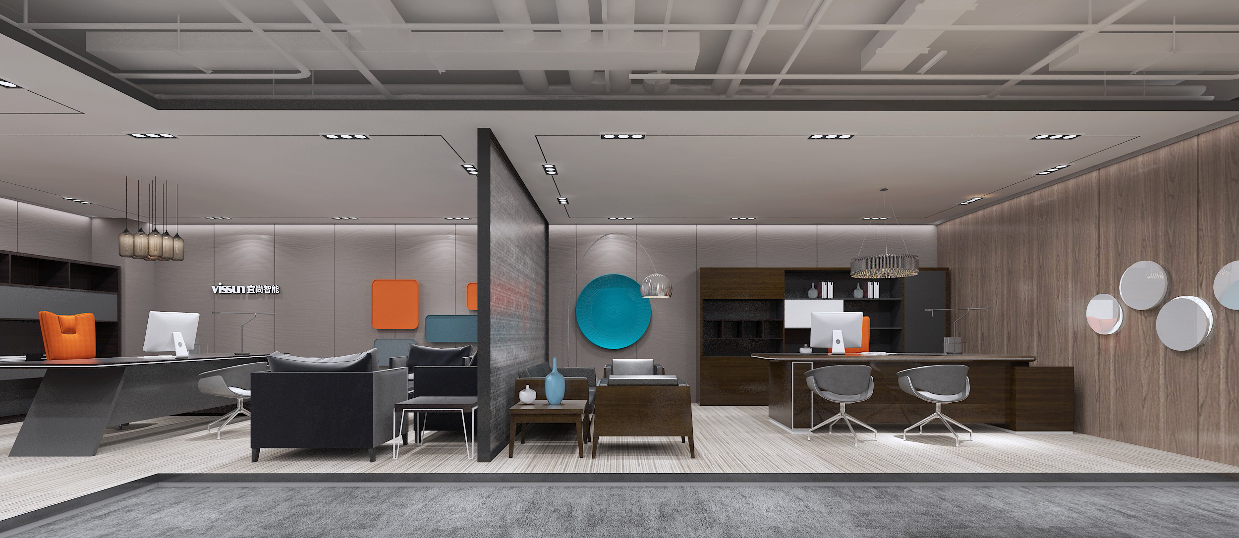 浦東新區科技智能辦公室裝修設計-第5張圖片-上海古都建筑設計集團 浦東新區科技智能辦公室裝修設計-第5張圖片-上海古都建筑設計集團