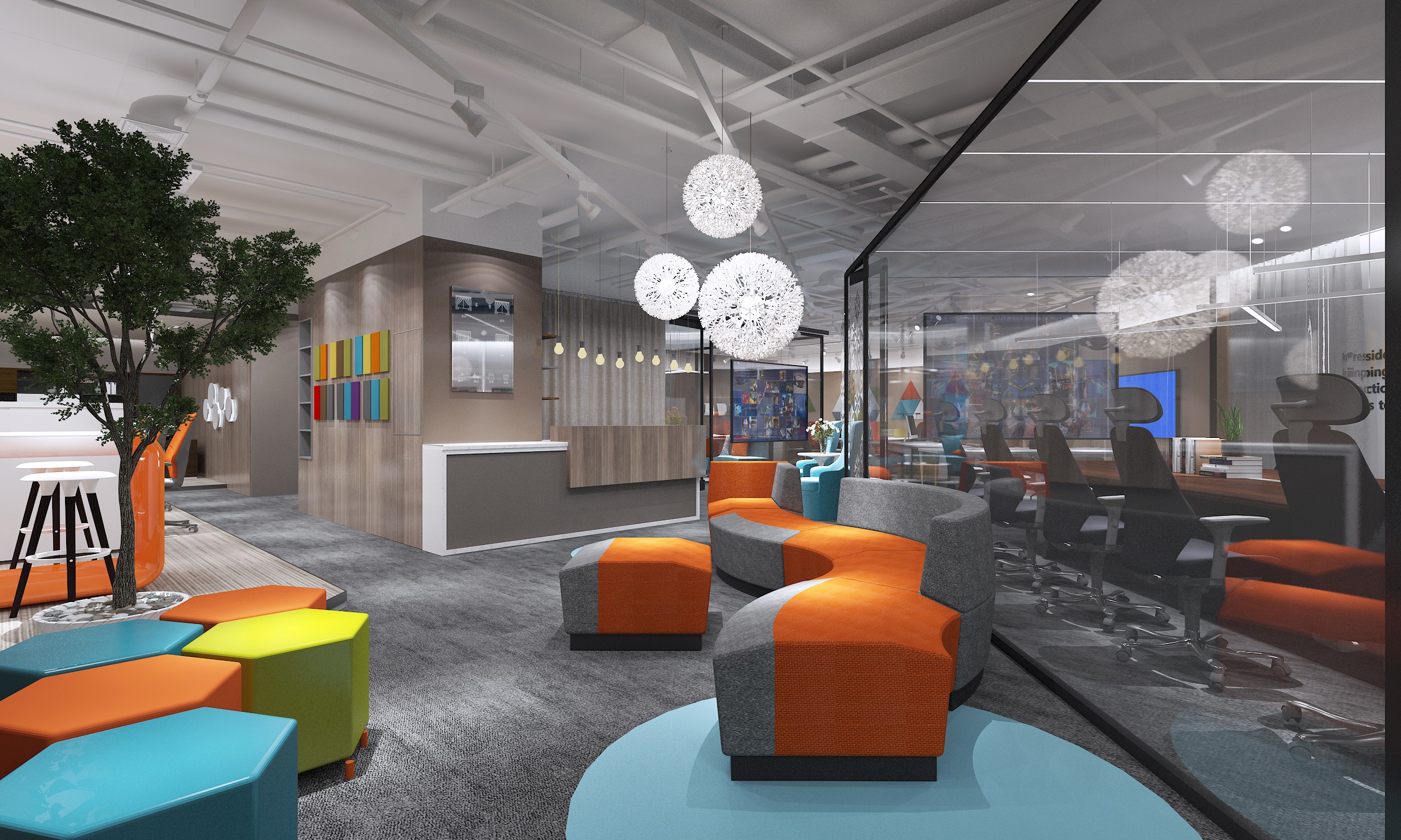 浦東新區科技智能辦公室裝修設計-第12張圖片-上海古都建筑設計集團 浦東新區科技智能辦公室裝修設計-第12張圖片-上海古都建筑設計集團