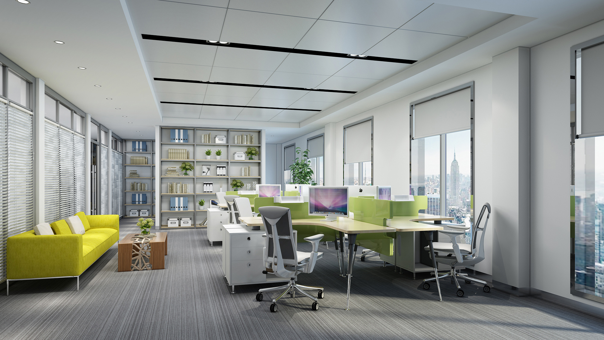 空曠明亮辦公室裝修設計-第1張圖片-上海古都建筑設計集團 空曠明亮辦公室裝修設計-第1張圖片-上海古都建筑設計集團