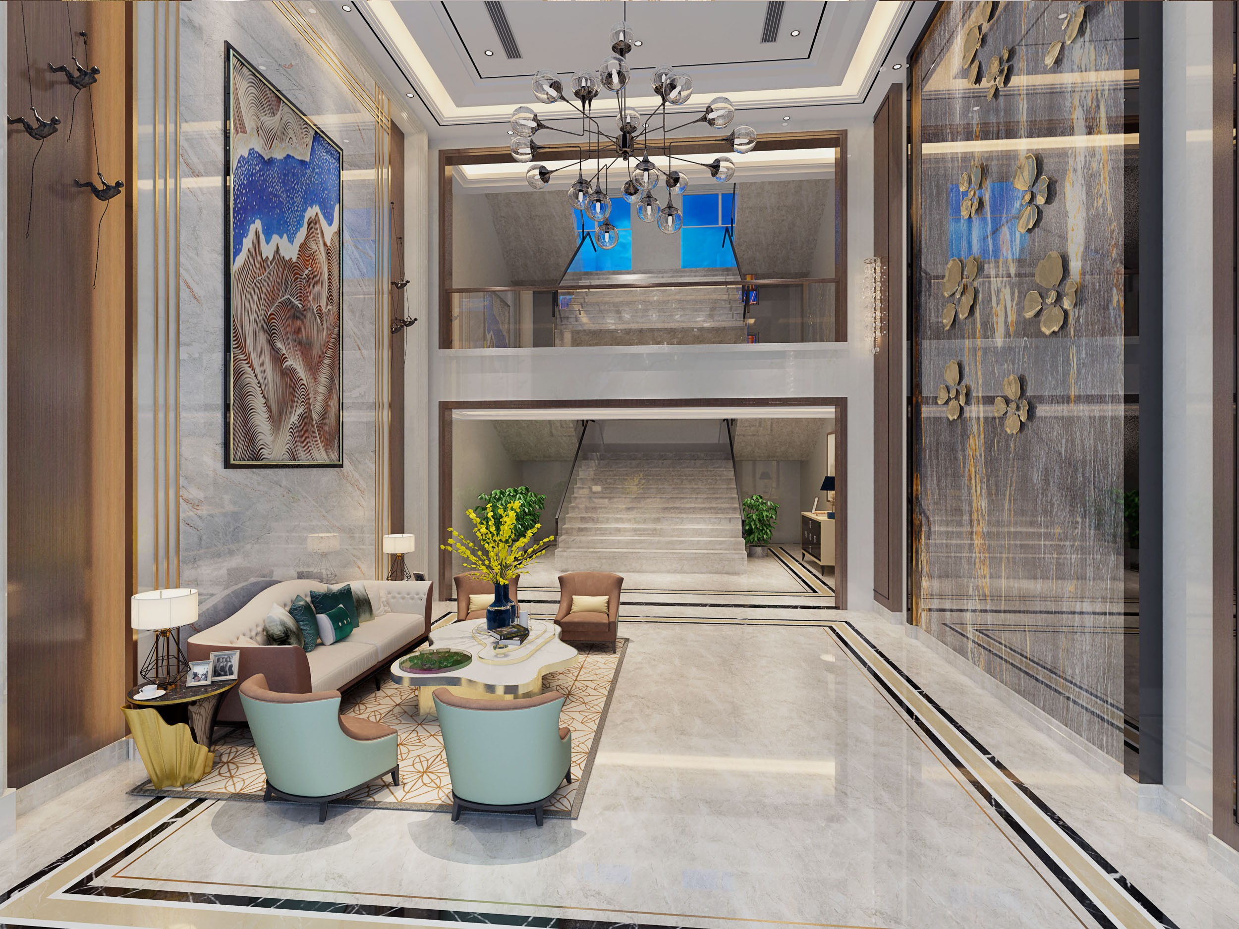 虹口區復式奢華辦公室裝修設計-第2張圖片-上海古都建筑設計集團 虹口區復式奢華辦公室裝修設計-第2張圖片-上海古都建筑設計集團