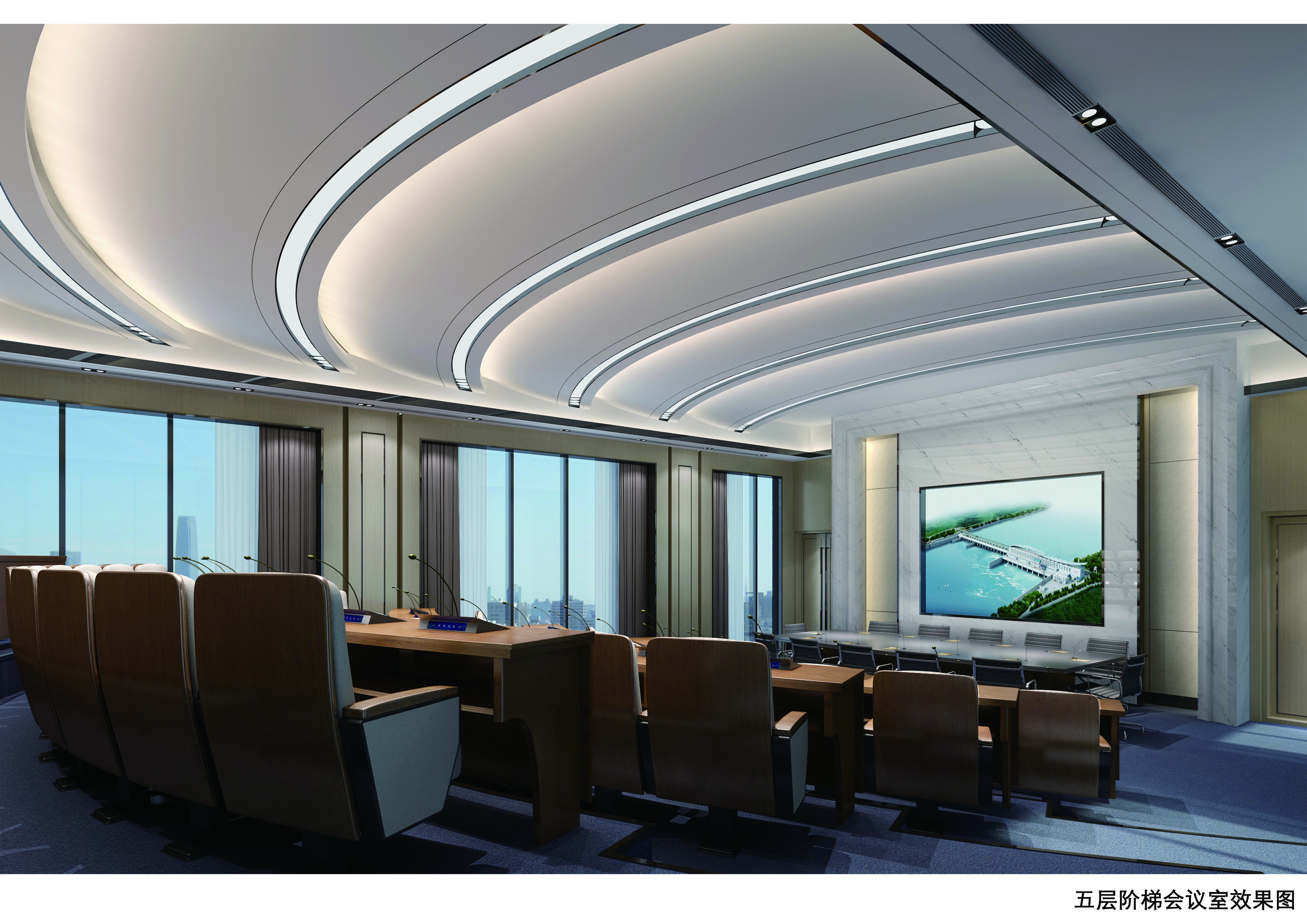 大型簡約會議室裝修設(shè)計-第2張圖片-上海古都建筑設(shè)計集團 大型簡約會議室裝修設(shè)計-第2張圖片-上海古都建筑設(shè)計集團
