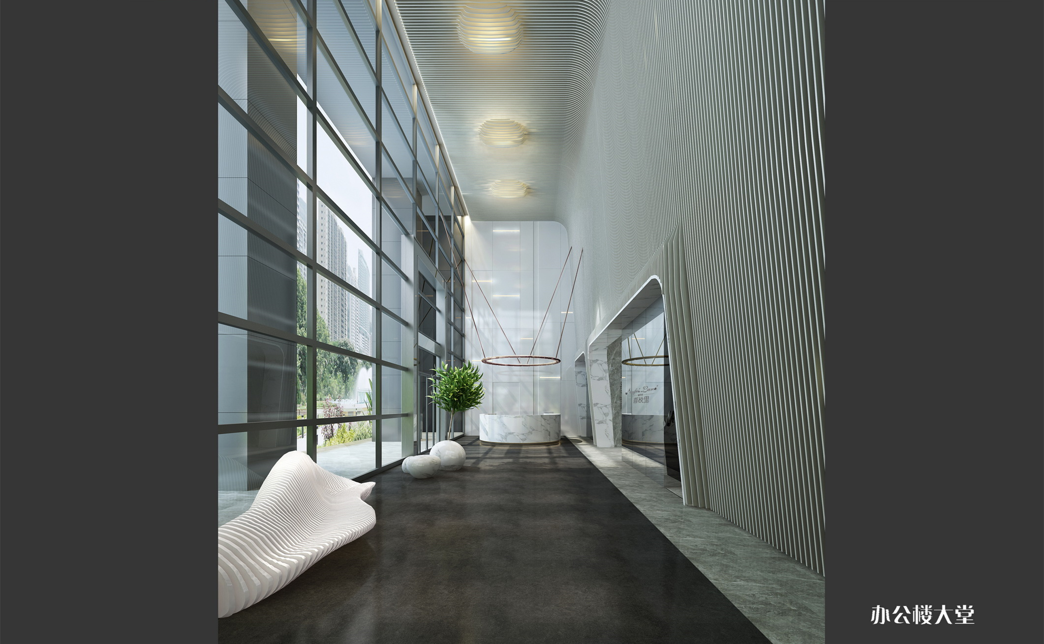 高檔簡潔辦公樓裝修設計-第3張圖片-上海古都建筑設計集團 高檔簡潔辦公樓裝修設計-第3張圖片-上海古都建筑設計集團