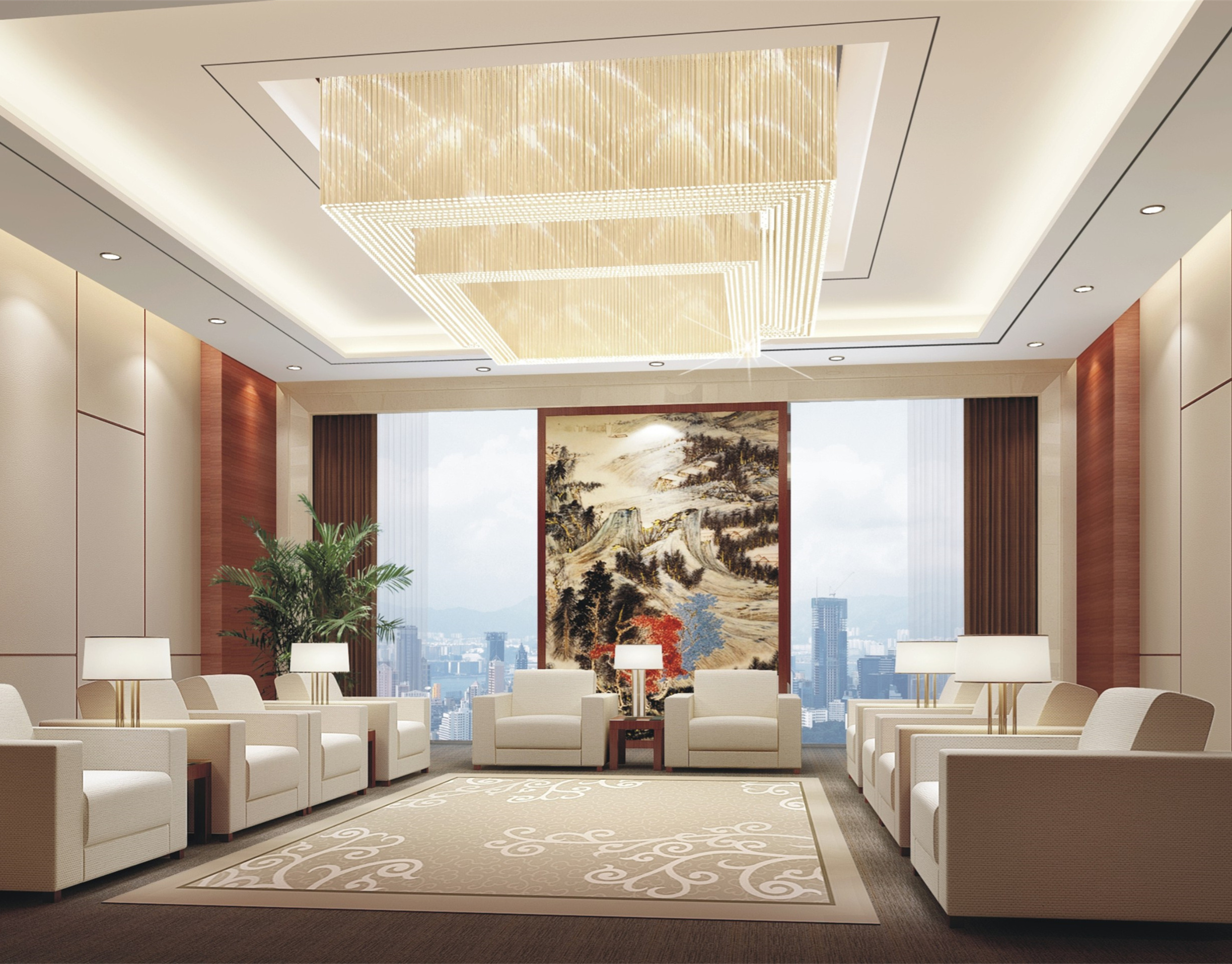 橫琴島辦公室裝修設計-第2張圖片-上海古都建筑設計集團