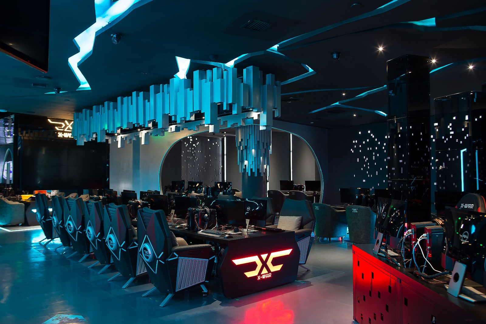 普陀區現代科技風格網吧裝修設計-第6張圖片-上海古都建筑設計集團 普陀區現代科技風格網吧裝修設計-第6張圖片-上海古都建筑設計集團