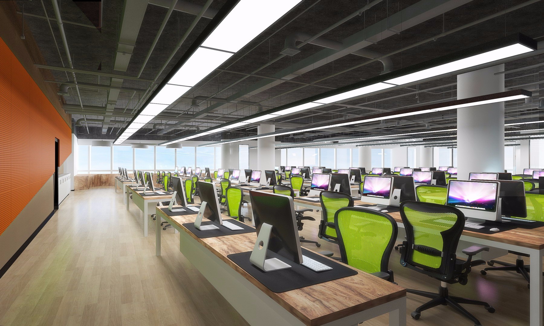 普陀區現代科技風格辦公室裝修設計-第2張圖片-上海古都建筑設計集團 普陀區現代科技風格辦公室裝修設計-第2張圖片-上海古都建筑設計集團