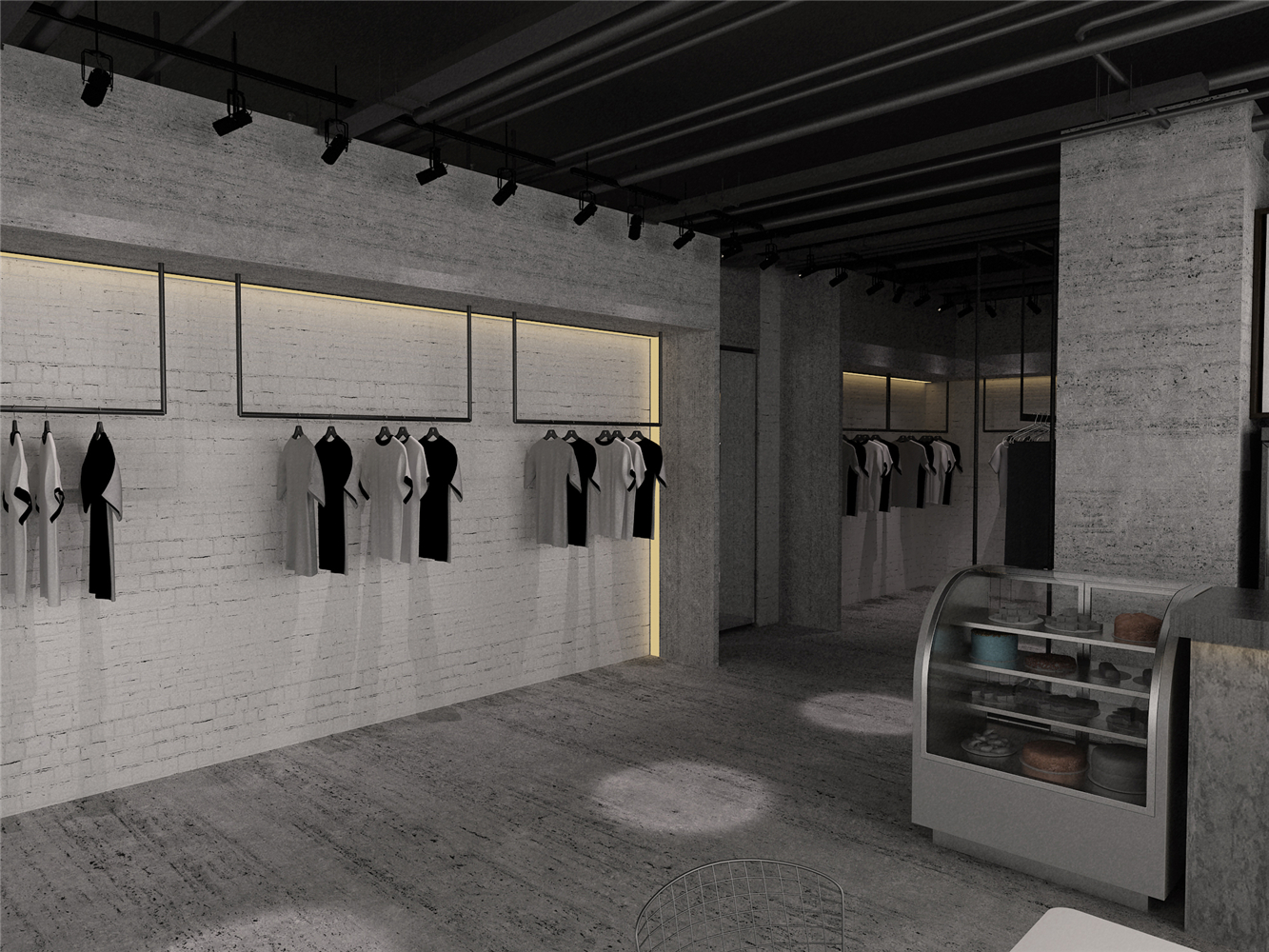 工業風服裝店裝修設計-第4張圖片-上海古都建筑設計集團 工業風服裝店裝修設計-第4張圖片-上海古都建筑設計集團