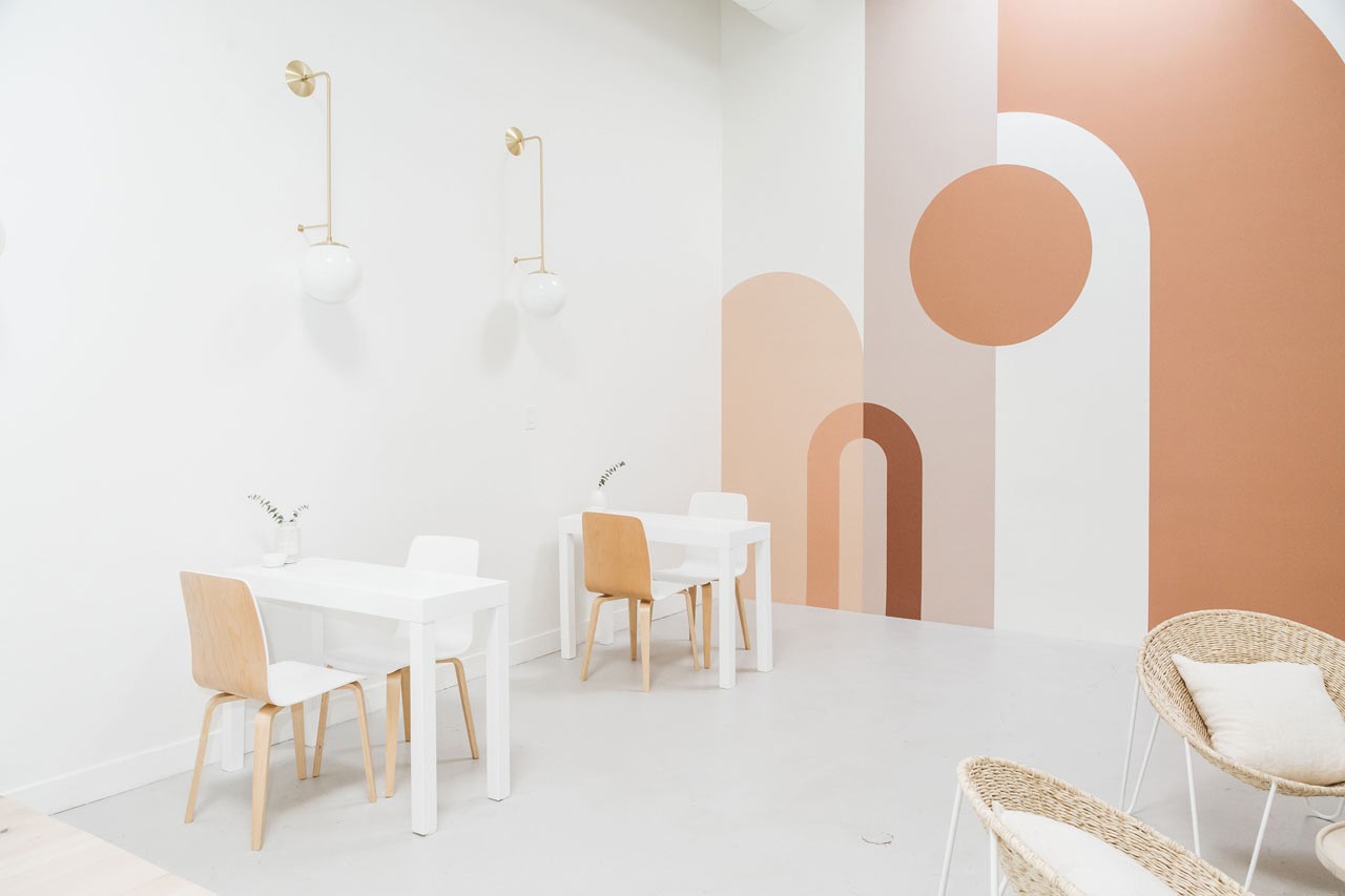 時尚簡約風格美甲店裝修設計-第5張圖片-上海古都建筑設計集團 時尚簡約風格美甲店裝修設計-第5張圖片-上海古都建筑設計集團