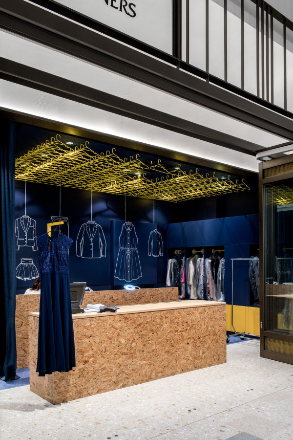 清新藍調干洗店裝修設計-第3張圖片-上海古都建筑設計集團 清新藍調干洗店裝修設計-第3張圖片-上海古都建筑設計集團