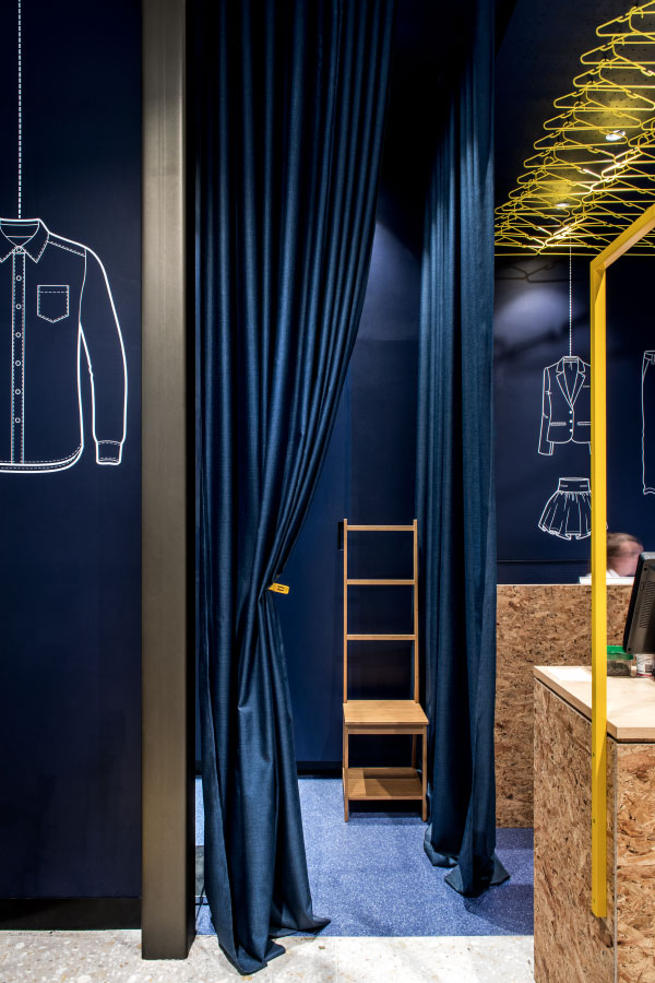 清新藍調干洗店裝修設計-第5張圖片-上海古都建筑設計集團 清新藍調干洗店裝修設計-第5張圖片-上海古都建筑設計集團