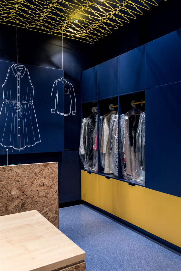 清新藍調干洗店裝修設計-第2張圖片-上海古都建筑設計集團 清新藍調干洗店裝修設計-第2張圖片-上海古都建筑設計集團