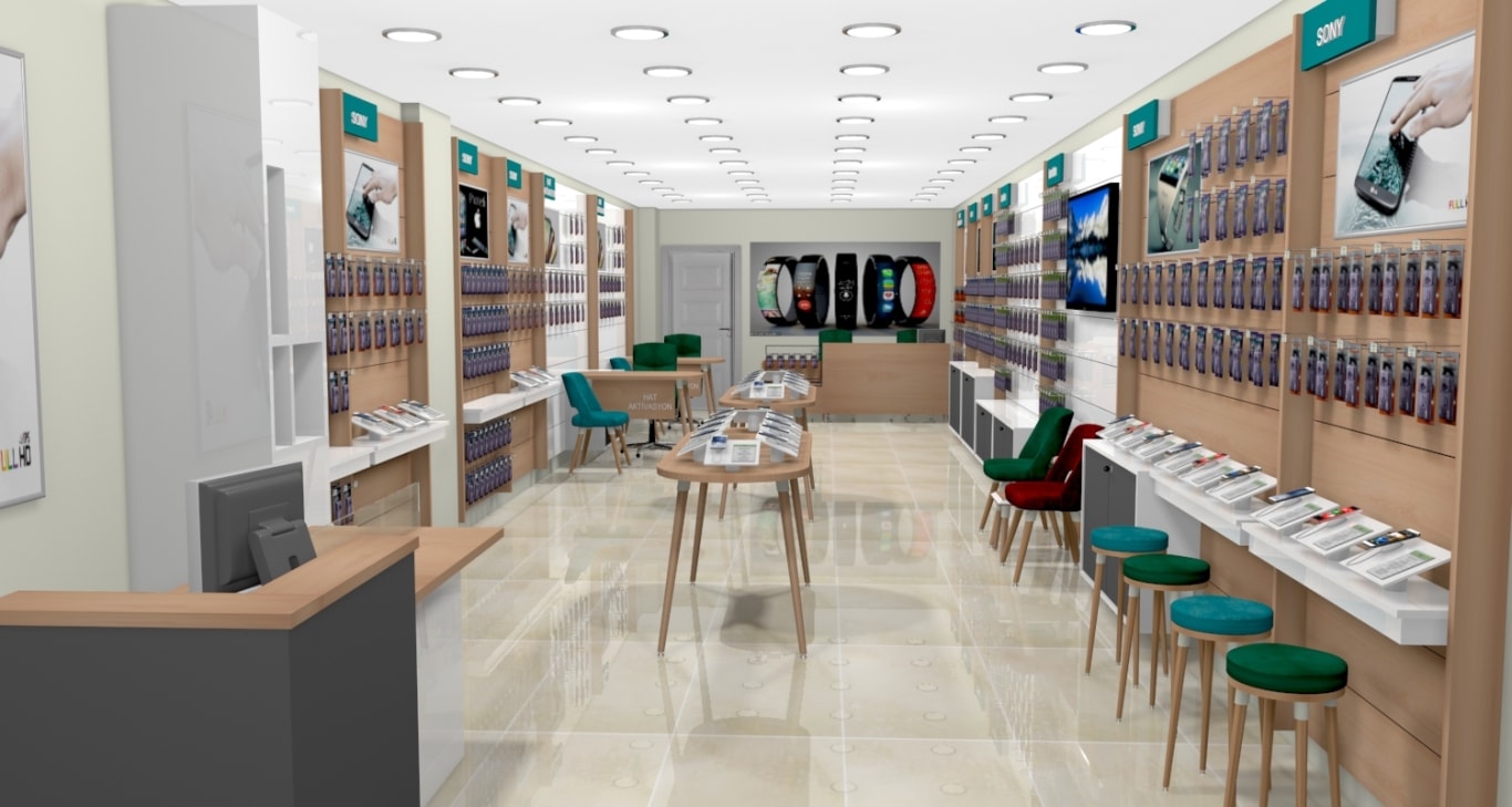 小型簡約手機店裝修設計-第3張圖片-上海古都建筑設計集團 小型簡約手機店裝修設計-第3張圖片-上海古都建筑設計集團