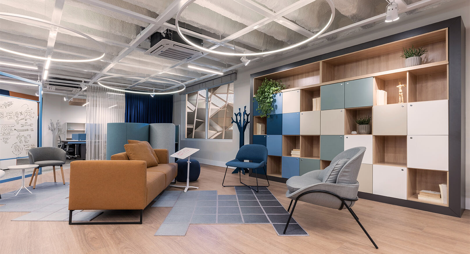 時尚簡約公共辦公空間裝修設計-第5張圖片-上海古都建筑設計集團 時尚簡約公共辦公空間裝修設計-第5張圖片-上海古都建筑設計集團