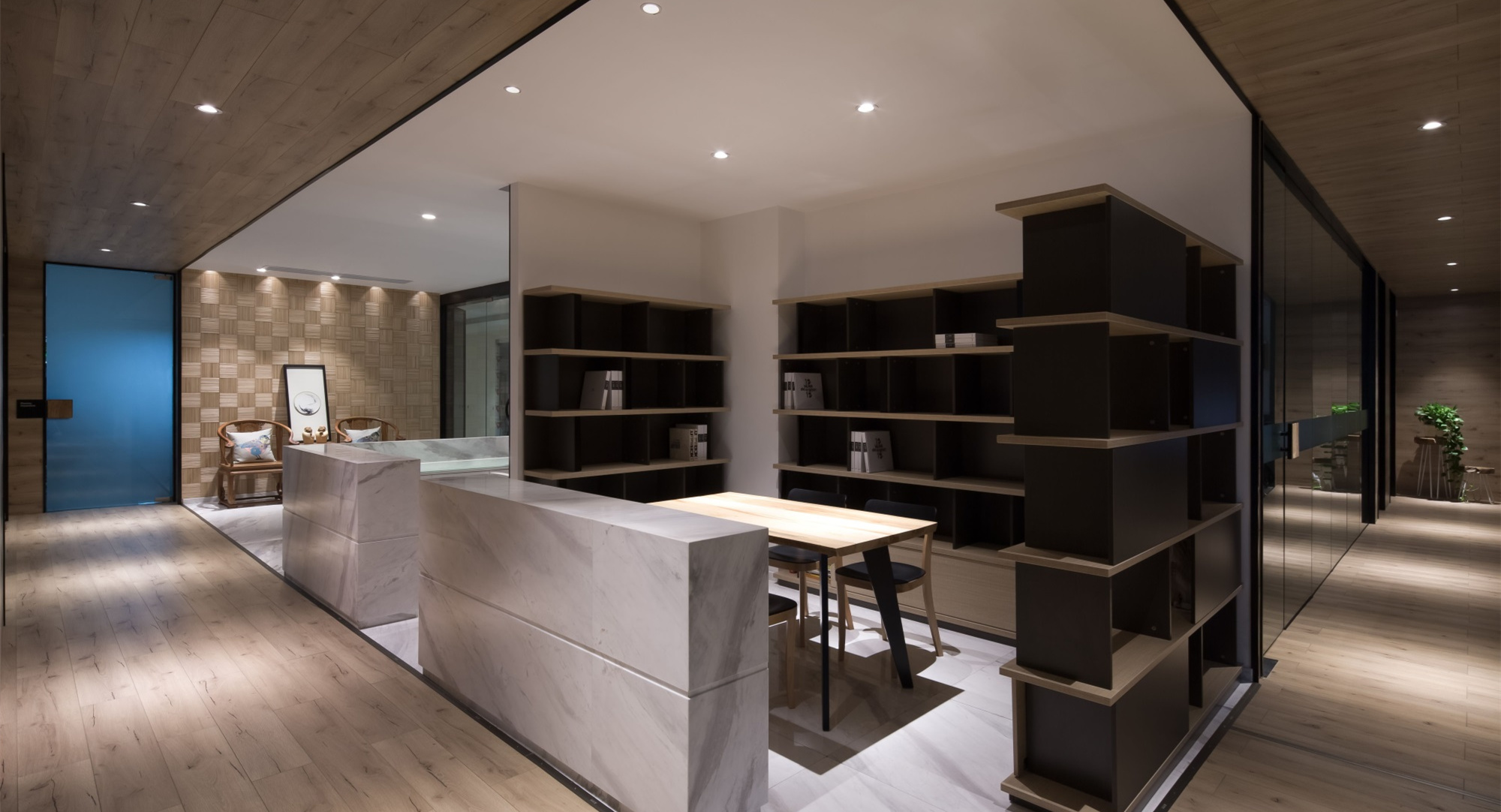 商務穩重風格辦公室裝修設計-第2張圖片-上海古都建筑設計集團