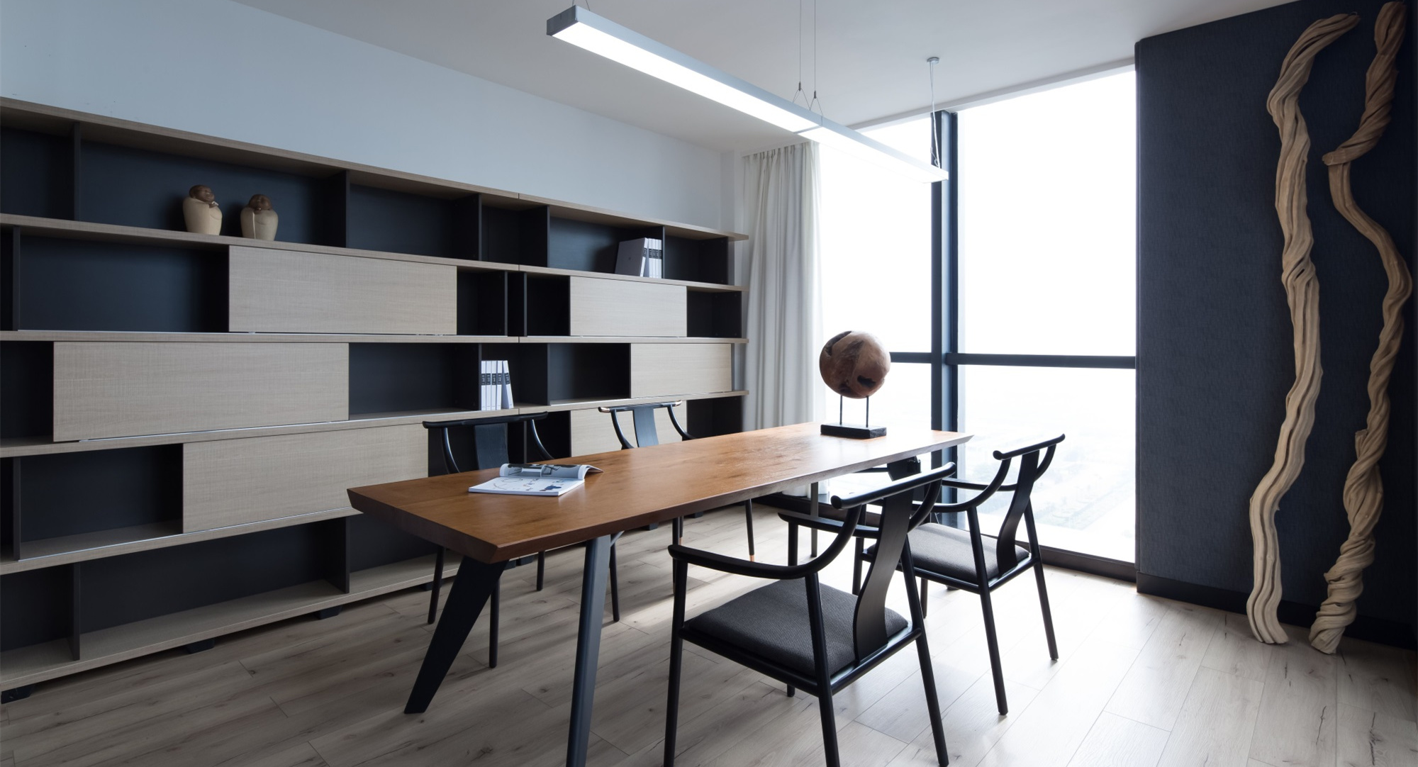 商務穩重風格辦公室裝修設計-第3張圖片-上海古都建筑設計集團