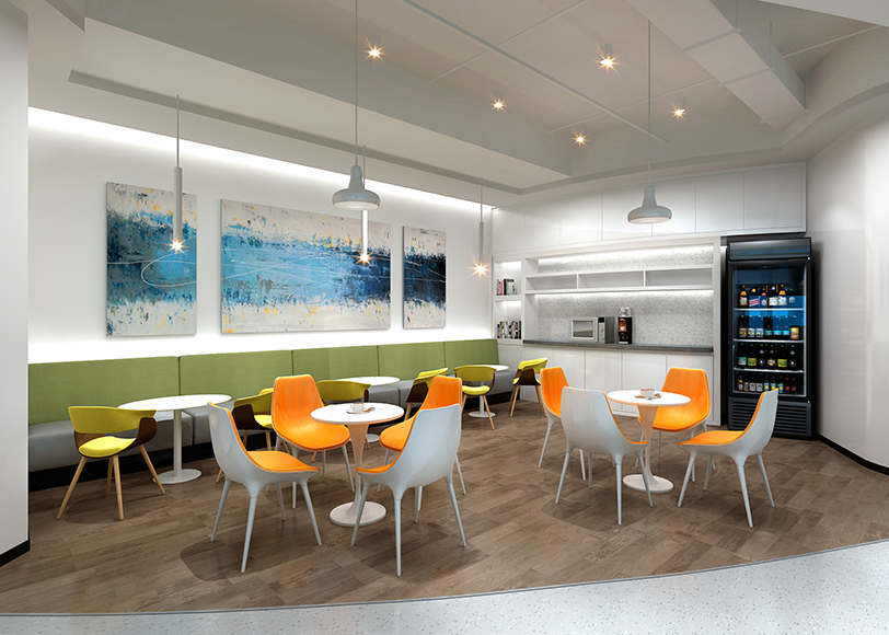 2200平科技公司辦公室設計裝潢效果-第4張圖片-上海古都建筑設計集團 2200平科技公司辦公室設計裝潢效果-第4張圖片-上海古都建筑設計集團