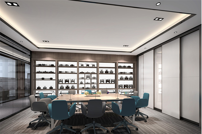 920平新中式風格辦公室設計方案-辦公室裝修設計效果圖-第4張圖片-上海古都建筑設計集團 920平新中式風格辦公室設計方案-辦公室裝修設計效果圖-第4張圖片-上海古都建筑設計集團